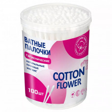Cotton Flower Ватные палочки в банке 100 шт (24шт/ящ)