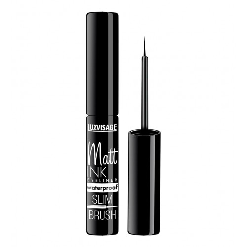Подводка для глаз LUXVISAGE Matt INK waterproof Чёрный