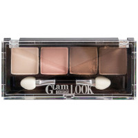 Тени для век LUXVISAGE Glam Look (4-х цветные) 01 Молочный шоколад