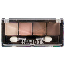 Тени для век LUXVISAGE Glam Look (4-х цветные) 01 Молочный шоколад