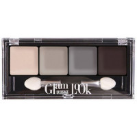 Тени для век LUXVISAGE Glam Look (4-х цветные) 05 Дымчатая