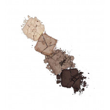 Тени для век LUXVISAGE Glam Look (4-х цветные) 08 Ореховый тауп
