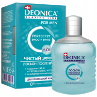 Deonica FOR MEN Чистый эффект лосьон после бритья для проблемной кожи, 90 мл