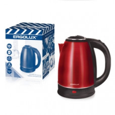 Чайник ERGOLUX ELX-KS05-C04 красный ПРОМО (нерж.сталь,1.8л, 220-240В, 1600 Вт)