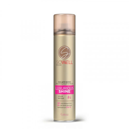 SoWell лак для волос Роскошный блеск сухое распыление Luxurious Shine СФ, 300 см3 (4)