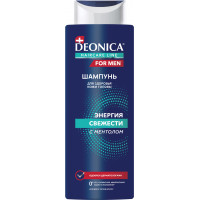 Deonica  FOR MEN Энергия свежести шампунь с ментолом муж, 380 мл