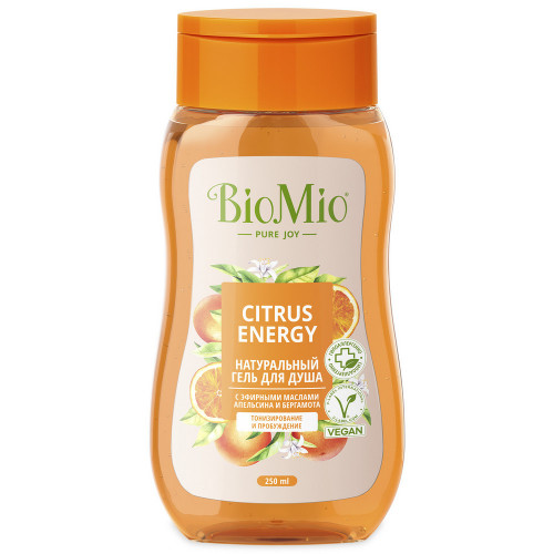 BioMio BIO SHOWER GEL Апельсин и бергамот. RU-CIS(23)+BY Гель для душа 250 мл